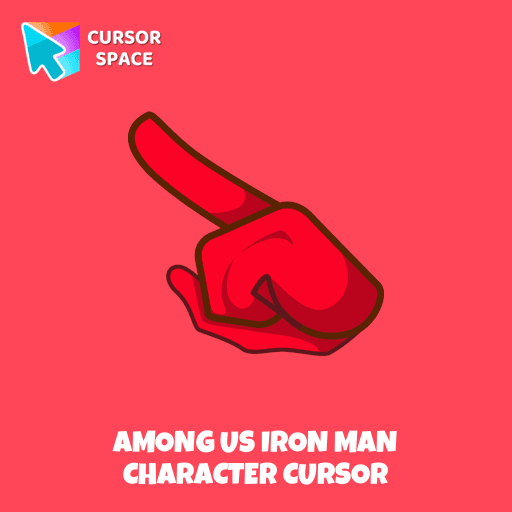 Among Us Iron Man Character Cursor arrow cursor